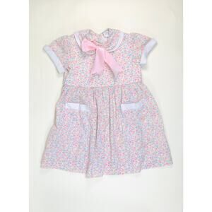 GIRLS VINTAGE GIRLS FLORAL DRESS SIZE 6